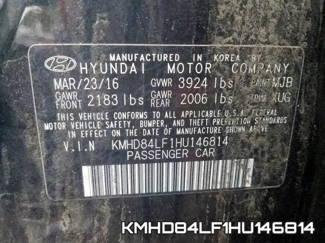 KMHD84LF1HU146814 фото 2