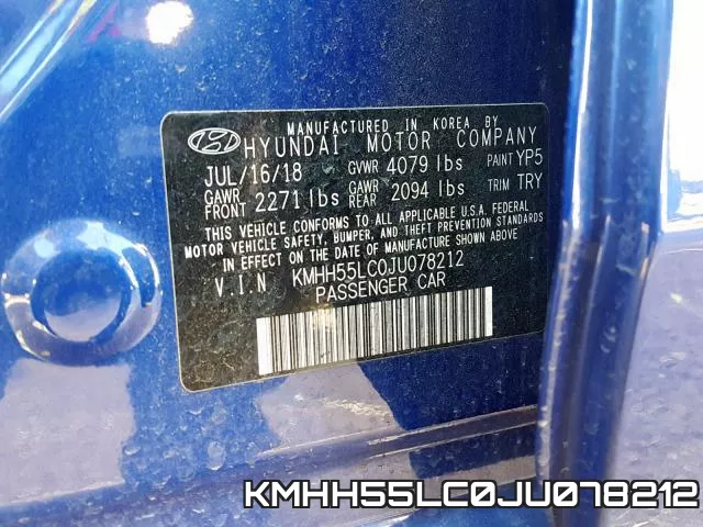 KMHH55LC0JU078212 фото 2