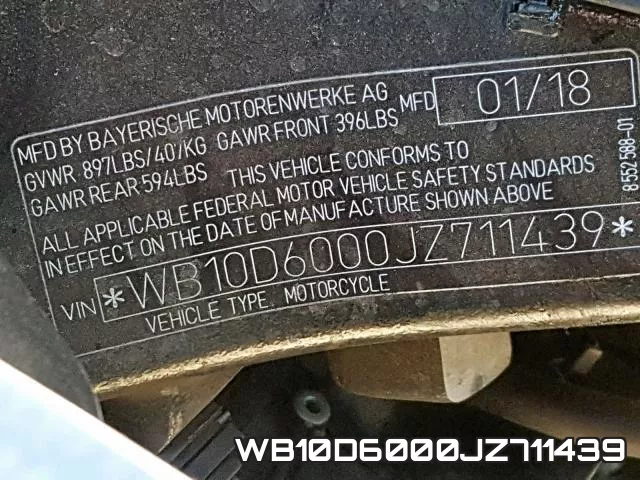 WB10D6000JZ711439 фото 2