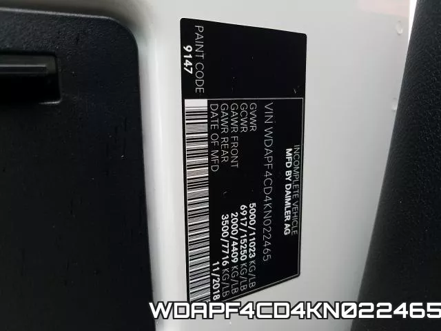 WDAPF4CD4KN022465 фото 2