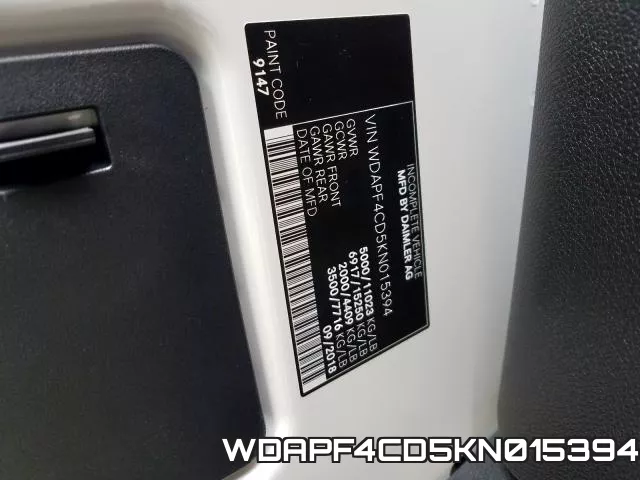 WDAPF4CD5KN015394 фото 2