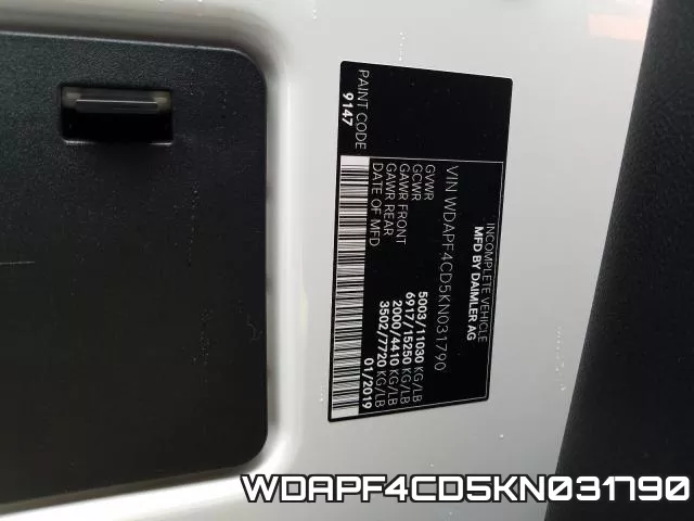 WDAPF4CD5KN031790 фото 2