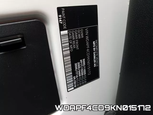 WDAPF4CD9KN015172 фото 2
