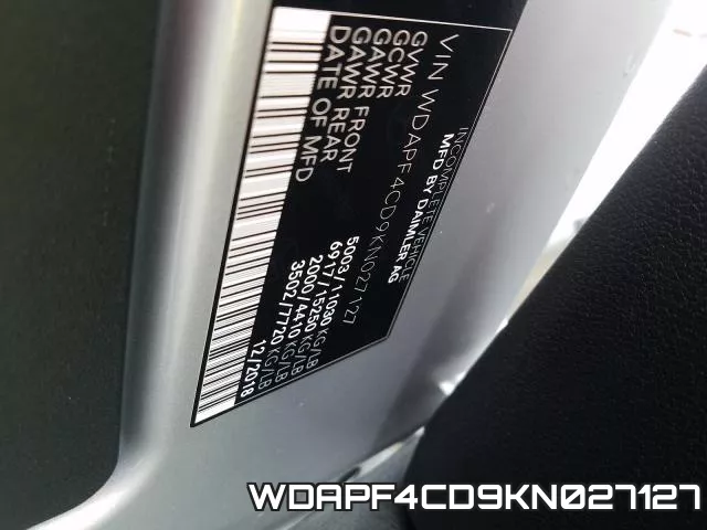 WDAPF4CD9KN027127 фото 2