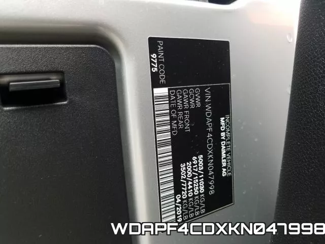 WDAPF4CDXKN047998 фото 2
