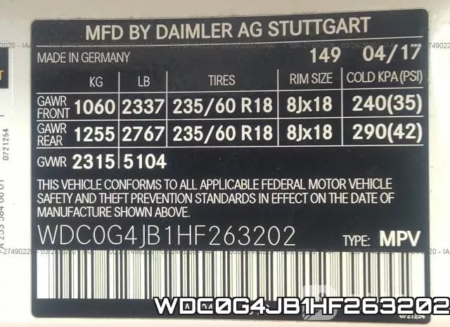 WDC0G4JB1HF263202 фото 10