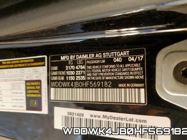 WDDWK4JB0HF569182 фото 2