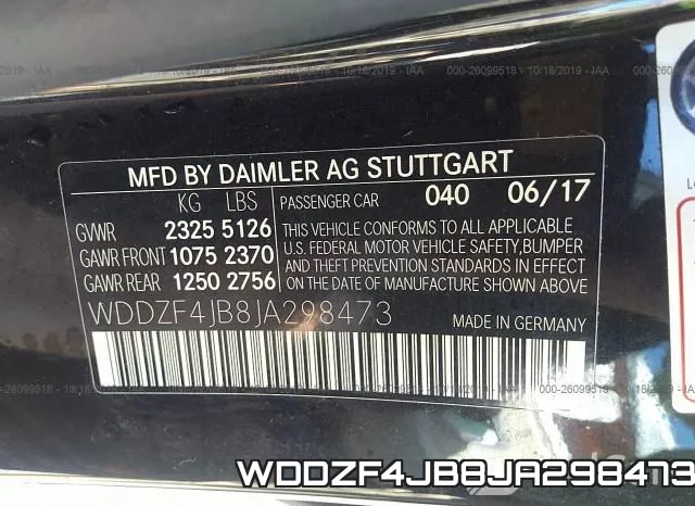 WDDZF4JB8JA298473 фото 10