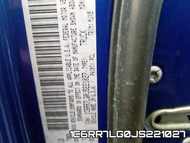 1C6RR7LG0JS221027 фото 2