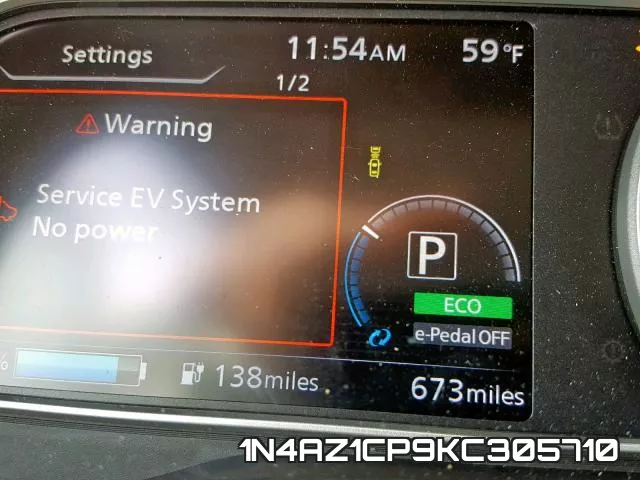 1N4AZ1CP9KC305710 фото 9
