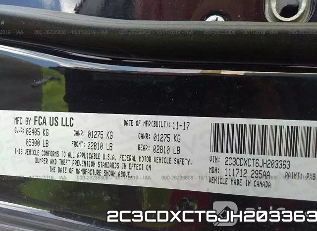 2C3CDXCT6JH203363 фото 10