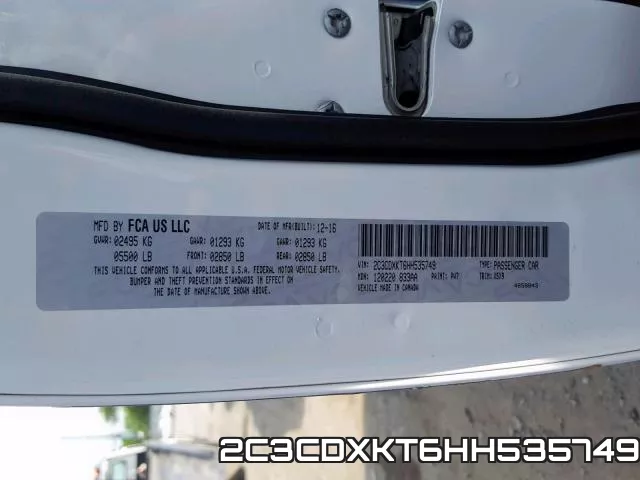 2C3CDXKT6HH535749 фото 2