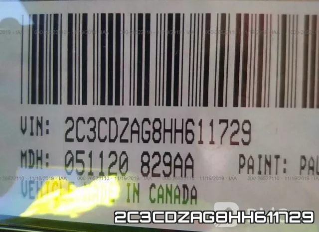2C3CDZAG8HH611729 фото 10