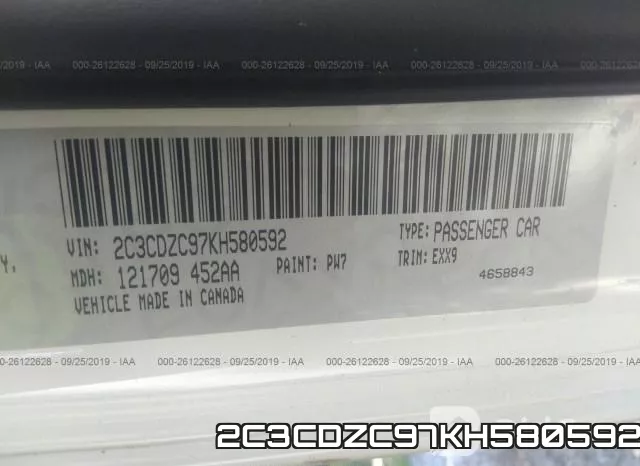 2C3CDZC97KH580592 фото 10