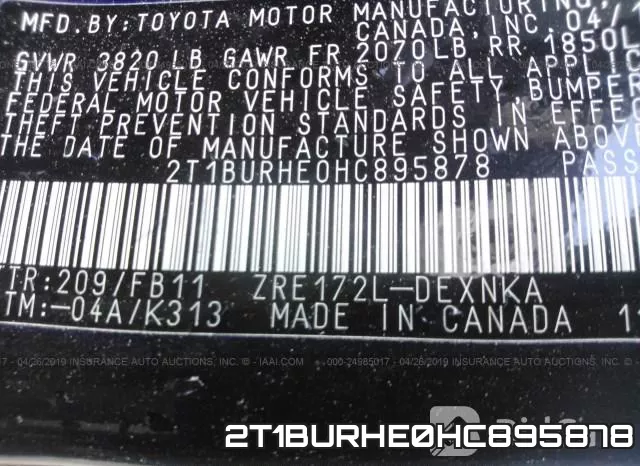 2T1BURHE0HC895878 фото 10