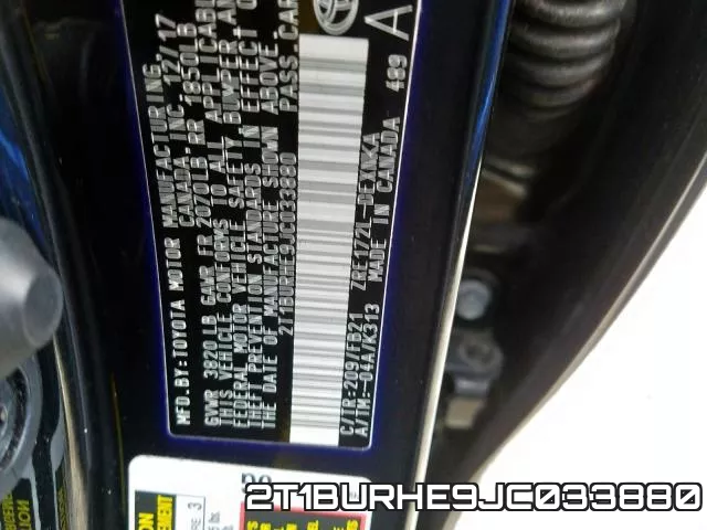 2T1BURHE9JC033880 фото 2