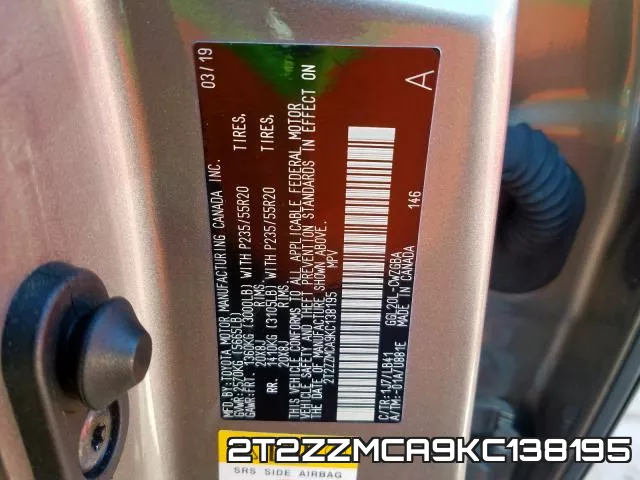 2T2ZZMCA9KC138195 фото 2