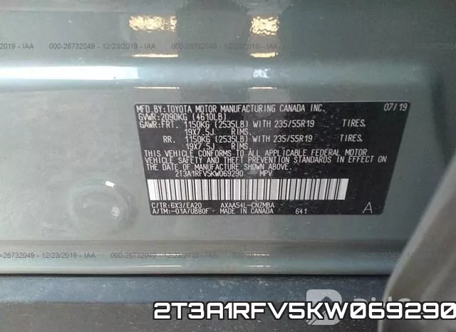 2T3A1RFV5KW069290 фото 10