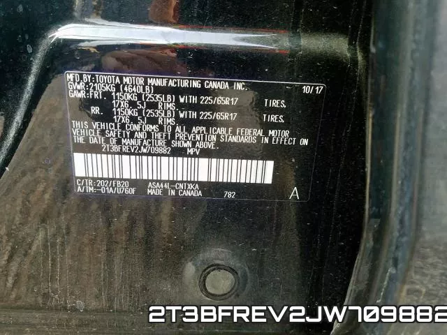 2T3BFREV2JW709882 фото 2