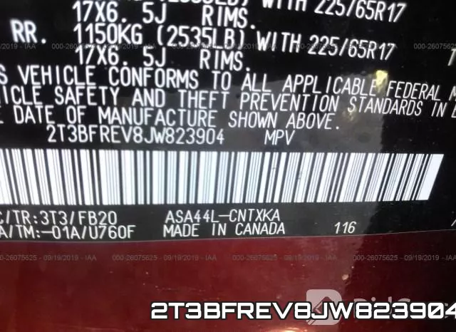 2T3BFREV8JW823904 фото 10
