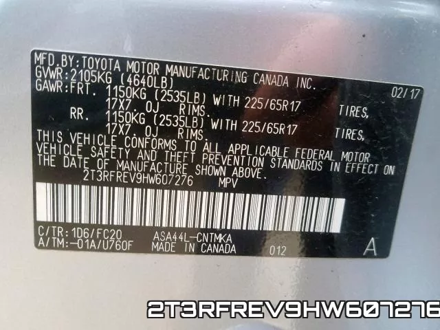 2T3RFREV9HW607276 фото 2