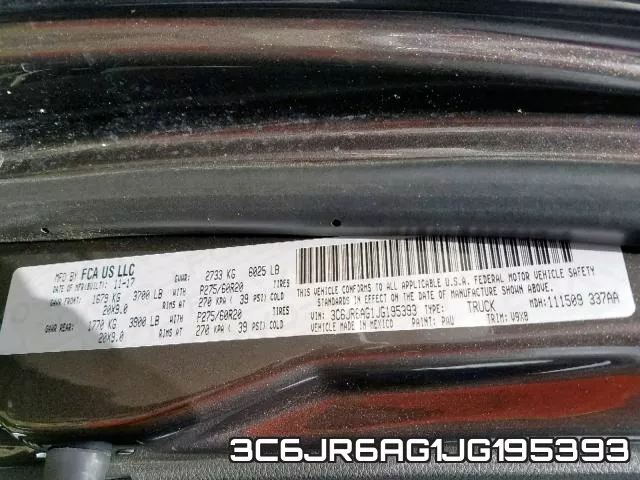 3C6JR6AG1JG195393 фото 2