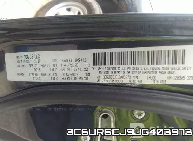 3C6UR5CJ9JG403973 фото 10