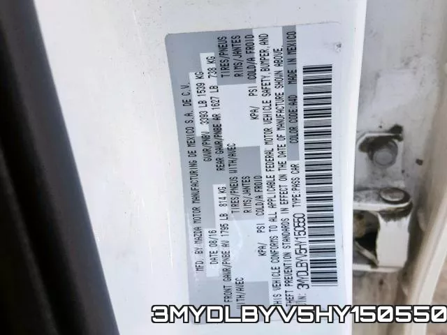 3MYDLBYV5HY150550 фото 2