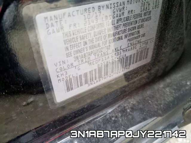 3N1AB7AP0JY221742 фото 2