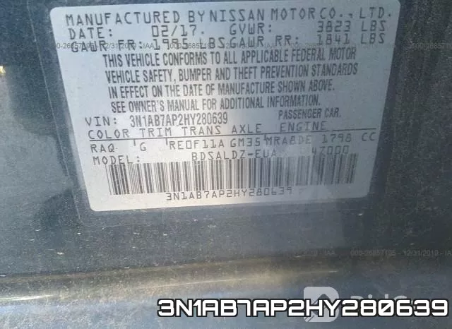 3N1AB7AP2HY280639 фото 10