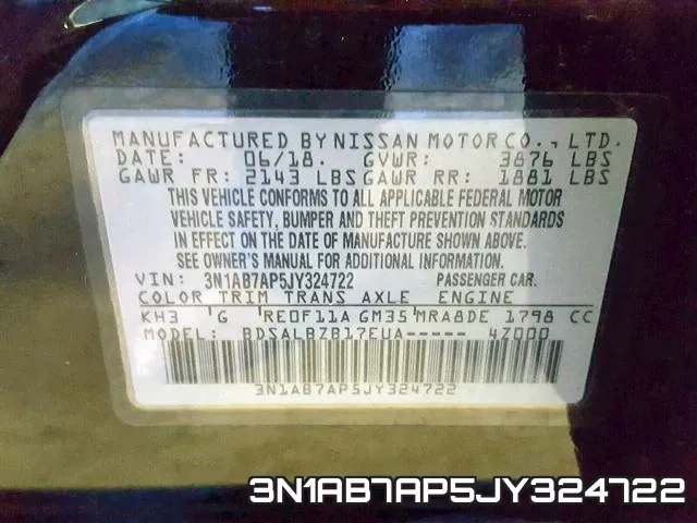 3N1AB7AP5JY324722 фото 2