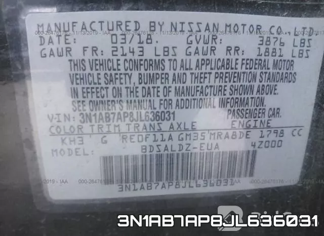 3N1AB7AP8JL636031 фото 10