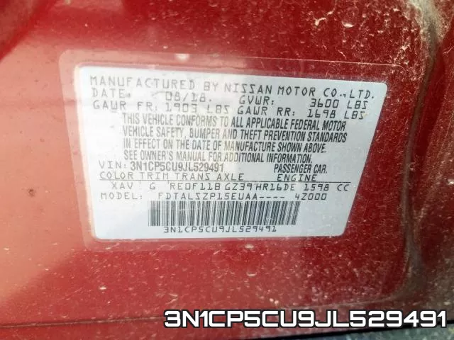 3N1CP5CU9JL529491 фото 2