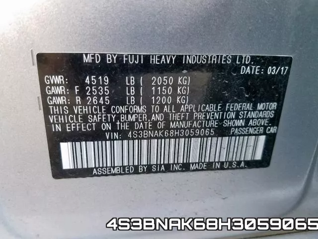 4S3BNAK68H3059065 фото 2