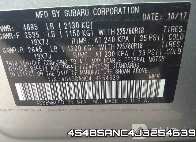 4S4BSANC4J3254639 фото 10