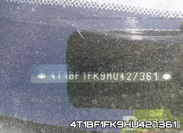 4T1BF1FK9HU427361 фото 10