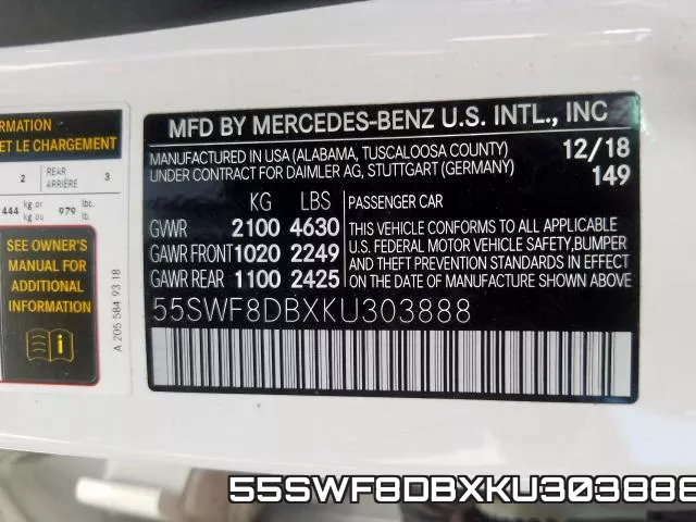 55SWF8DBXKU303888 фото 2