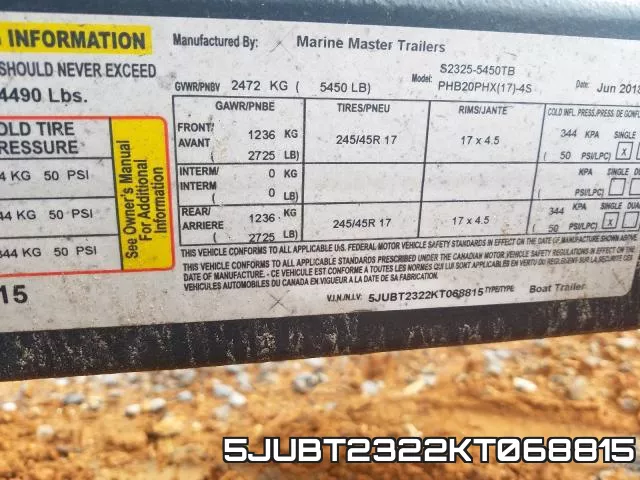 5JUBT2322KT068815 фото 2