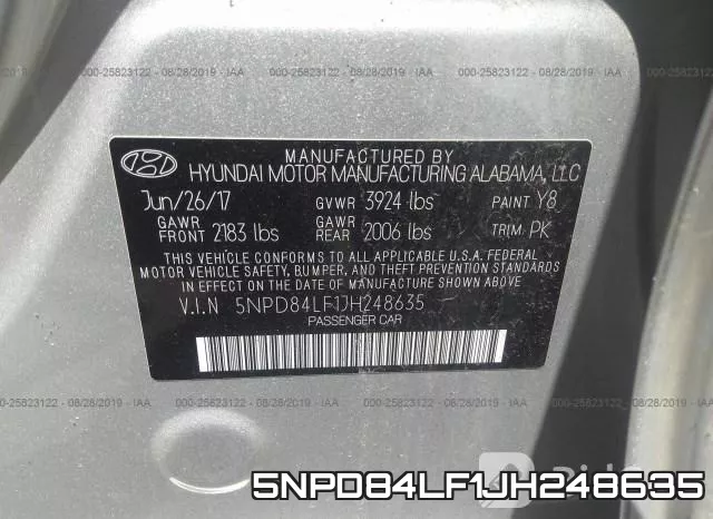 5NPD84LF1JH248635 фото 10