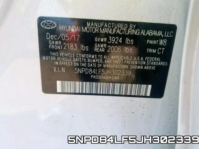 5NPD84LF5JH302339 фото 2