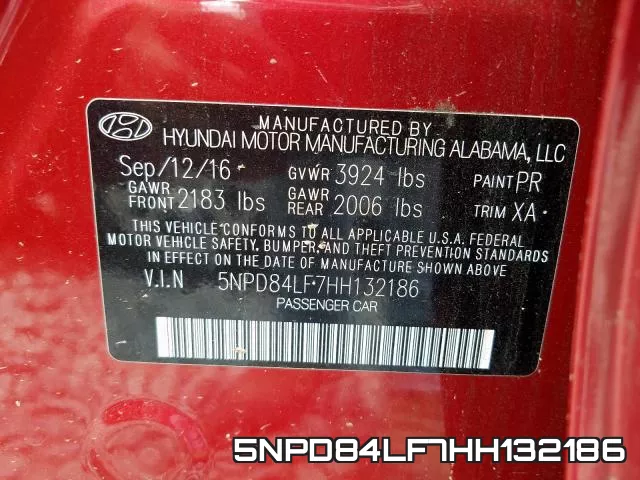 5NPD84LF7HH132186 фото 2