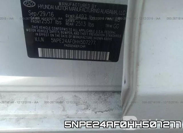 5NPE24AF0HH507277 фото 10
