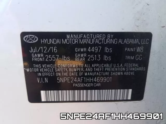 5NPE24AF1HH469901 фото 2