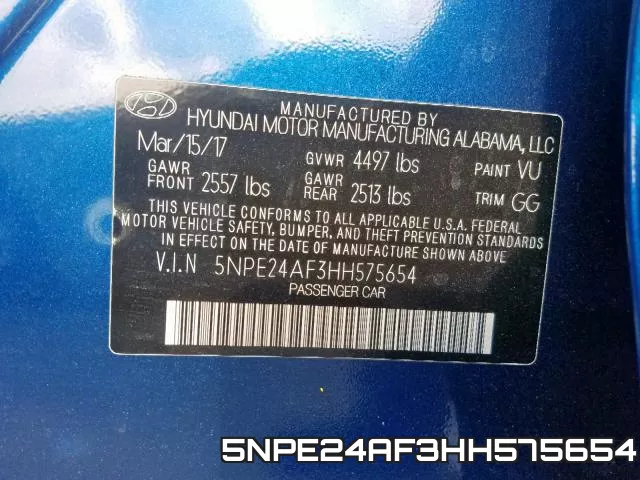 5NPE24AF3HH575654 фото 2