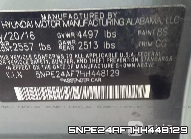 5NPE24AF7HH448129 фото 10