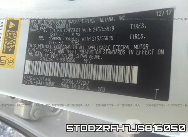 5TDDZRFH7JS816050 фото 10