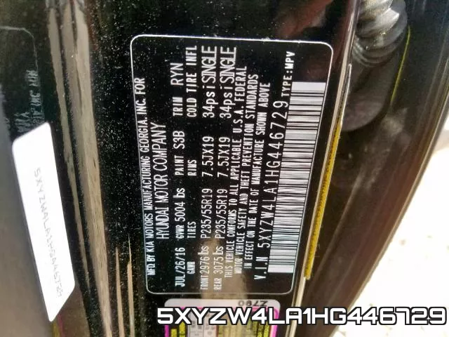 5XYZW4LA1HG446729 фото 2