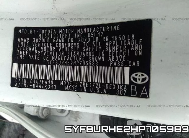 5YFBURHE2HP705983 фото 10