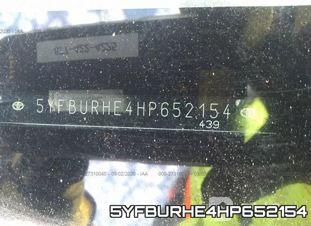 5YFBURHE4HP652154 фото 10