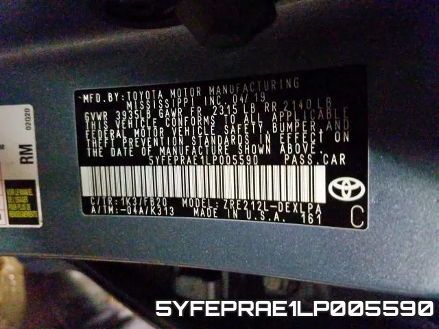 5YFEPRAE1LP005590 фото 2